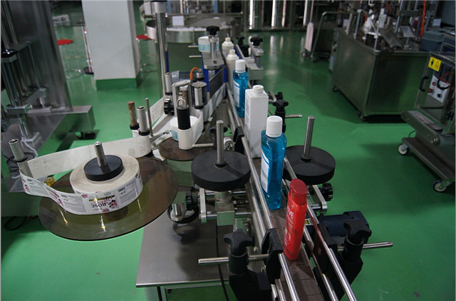 Konfiguration av vertikala runda flaskor märkningsmaskin automatisk